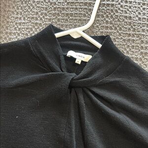 Vince Black Twist Neck Top